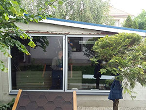 Остекление частного дома в Днепре, пластиковые окна, Rehau Euro 70