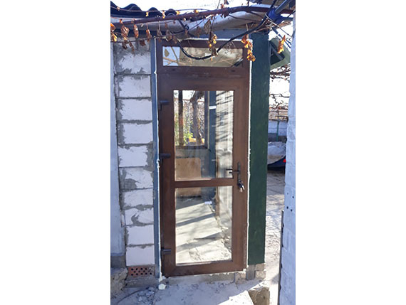 входная дверь WDS орех (коричневая) фото, работы Открытые окна