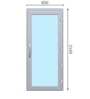 Холодные входные двери из алюминиевого профиля со стеклом Днепр